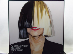 Art hand Auction 【新品 No 345】ポップアートパネル シーア Sia, 美術品, 絵画, 人物画