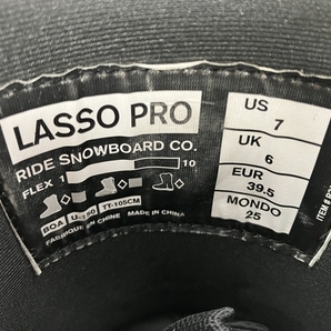 RIDE LASSO PRO 7 25cm スノーボード ブーツ 中古 S7670897の画像9