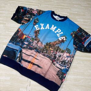 EXAMPLE エグザンプル 街並み Tシャツ