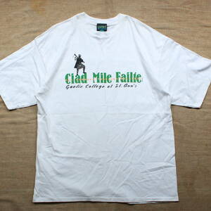 1990s スコットランド Ciad Mile Failte ヴィンテージ Tシャツ バグパイプ CANADAカナダ製 USAカレッジ 楽器 Scotland古着シングルステッチ