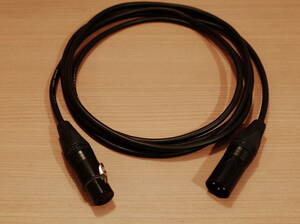 *.. electric wire T-DA203 AES/EBU digital XLR cable 110Ω approximately 2m NC3MXX-B NC3FXX-B black gilding *