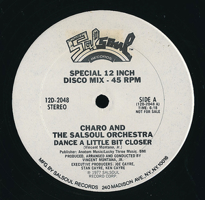 ダンクラ12inch★CHARO AND THE SALSOUL ORCHESTRA / Dance little bit closer★promo only・Salsoul★