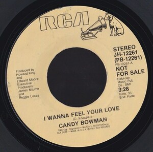 ダンクラ7inch・45★CANDY BOWMAN / I wanna feel your love / Same(Mono)★RCA★