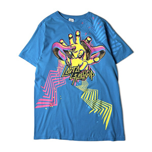 00s Cobra Starship プリント 半袖 Tシャツ L / 00年代 オールド バンド バンT ブルー 青 パンク