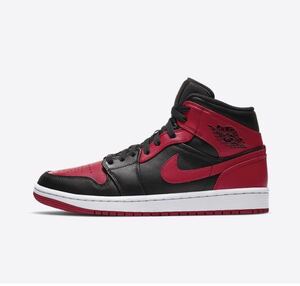 25.5 NIKE AIR JORDAN 1 MID BRED ナイキエアジョーダン1 ミッドブレッド