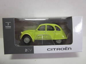 ★最後の１台★CITROEN★シトロエン2CV★ミニカー★ NOREVノレブ社製★蛍光イエロー黄★新品・未使用品★