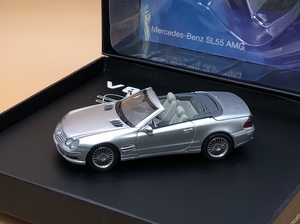 ★NOREV ノレブ 1/43 メルセデスベンツ SL55 AMG R230 Mercedes Benz SL55 AMG ルーフ可動モデル 希少モデル シルバー SILVER