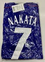 サッカー　ユニフォーム　M　中田（英）7　NAKATA　プレーヤーズ　Tシャツ　ブルー　綿　　_画像1