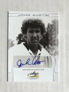 JOHN AUSTIN（ジョン・オースティン、80年 妹と混合ダブルスでウインブルドン優勝）2017 Leaf Signature　直筆サインカード