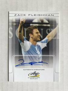 プロテニス　ZACK FLEISHMAN（ザック・フレーイシュマン、現役中に7つのタイトル獲得）2017 Leaf Signature　直筆サインカード