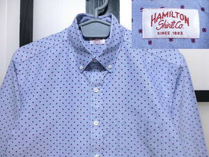 ハミルトン ドット柄 オックスフォード ボタンダウン シャツ USA製 / HAMILTON Shirt Co OX BD アメリカ製