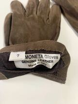 新品未使用 イタリア製 SERMONETA GLOVES レザーグローブ スエード 手袋 シルク裏地 セルモネータ グローブス　女性用 7 本革 レディース_画像7