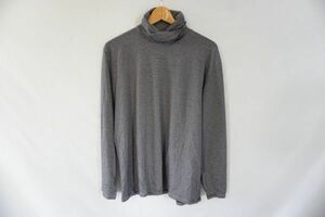 【即決】23区 HOMME オム メンズ 長袖トップス タグ付き タートルネック ボーダー 黒/白 サイズ：50 【806423】