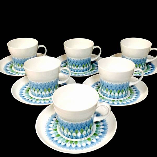 未使用!エンボスNORITAKEノリタケカップ&ソーサー6客セット