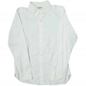 BEAMS BOY ビームスボーイ 日本製 OXFORD BD SHIRTS ロゴ刺繍 オックスフォードボタンダウンシャツ 13-11-0466-202 ホワイト g11414