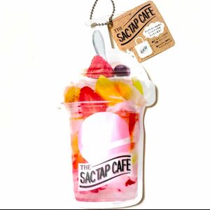 サックタップカフェ　エコバッグ　SAC TAP CAFE トートバッグ　サブバッグ　パフェ　いちご　イチゴ