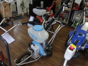 ハツタ　動力散布機　AM759K　台車付き　動作確認済み　広島県内,近郊のみ配送無料