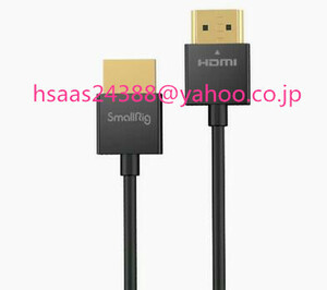  SmallRig HDMI ケーブル 極細 薄型 プロビデオ用 Full HDMI to Full HDMI ケーブル (35cm)-2956 