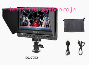  VILTROX DC-70EX 7インチ 4K HD 1024x600 HDMI/SDI/AV 入力出力 カメラ ビデオ LCD モニター ディスプレイ デジタル一眼レフカメラ用 