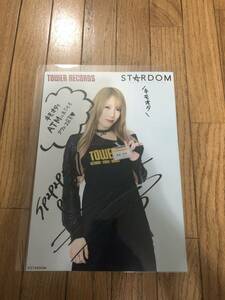 スターダム　STARDOM 鹿島沙希 サイン ポートレート　タワーレコード　タワレココラボ