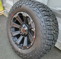 新品4本セット 17インチ タイヤホイール サーフ FJクルーザー プラド ハイラックス DeathRock FALKEN WILDPEAK A/T3W 265/65R17 265/70R17_画像6