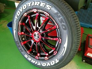 ハイエース200系 16インチタイヤホイールセット 新品4本セット TOYO H30 215/65R16 ホワイトレター BD12