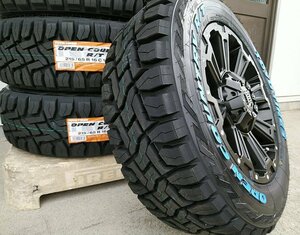 車検対応 ハイエース200系 タイヤホイール トーヨータイヤ オープンカントリー RT 215/65R16 ホワイトレター 16インチ DeathRock