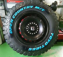 ジムニー シエラ JB74 TOYO オープンカントリー MT 225/75R16 ホワイトレター タイヤホイール 新品4本セット 16インチ SwaGGer_画像2