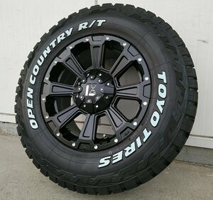 16インチ デリカD5 RAV4 CX5 タイヤ ホイール 4本セット トーヨー オープンカントリー RT 235/70R16 ホワイトレター DeathRock