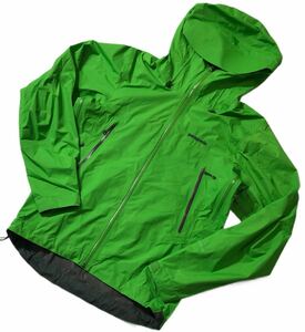 ■ Patagonia パタゴニア ■ GORE-TEX ゴアテックス 止水ジップ スーパー セル ナイロン ジャケット ライムグリーン S