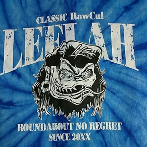 LEFLAH/レフラー/サイズL/Tシャツ/タイダイ/blue