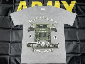  new goods unused US MILITALY PERFORMANCE PROVED W-0217257 COLLECTORS EDITION cotton T-shirt SURVIVORS made M size gray 