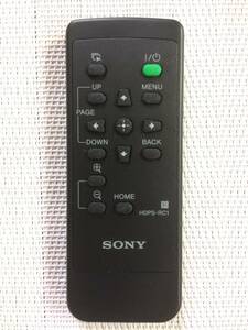 新品電池付属★送料無料★SONY★ソニー★純正★HDDフォトストレージ★HDPS-L1用リモコン★HDPS-RC1★中古★動作品★返金保証あり★