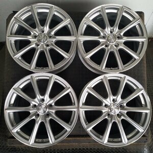 管理番号：Ｓ4-85【4本価格】【18x7.5J 5x114.3 ET+53 ハブ73】ブリヂストン ECO FORME・オデッセイ ヴェゼル等・直接引取可能