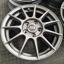 管理番号：S4-125【４本価格】【16x6.5J 5x112 ET+50 ハブ57】OZ MSW・ゴルフ アウディ等・店頭直接引取可能・下取り可能_画像6