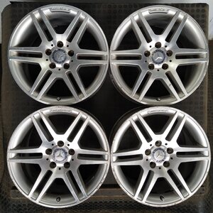 管理番号：Ｓ4-222【4本価格】【17x7.5J 17x8.5J 5x112 ET+47/58 ハブ66】ベンツ純正・AMG Cクラス等・直接引取可能・下取り可能　