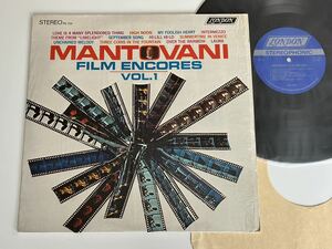 【シュリンク付57年盤】MANTOVANI FILM ENCORES VOL.1 LP LONDON RECORDS US PS124 Over The Rainbow,Limelight,Unchained Melody,