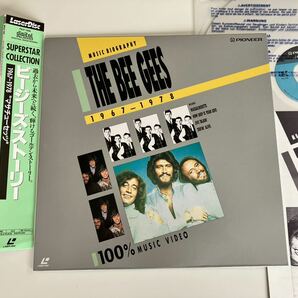 【レーザーディスク良好品】ビージーズ・ストーリー The Bee Gees / Music Biography 1967-1978 帯付LD PILP1106 92年版 大ヒット21曲収録の画像1