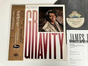 【非売品見本盤】James Brown / Gravity SPECIAL 12 DANCE MIX 帯付 キャニオンC12Y0213 86年盤,JB,ジェームス・ブラウン,3Mix&The BigG