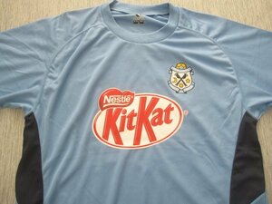 Jリーグ jubiloジュビロ磐田#23FUKUNISHI福西崇史コンフィットシャツM Nestle KitKatスポンサー ネスレ キットカット