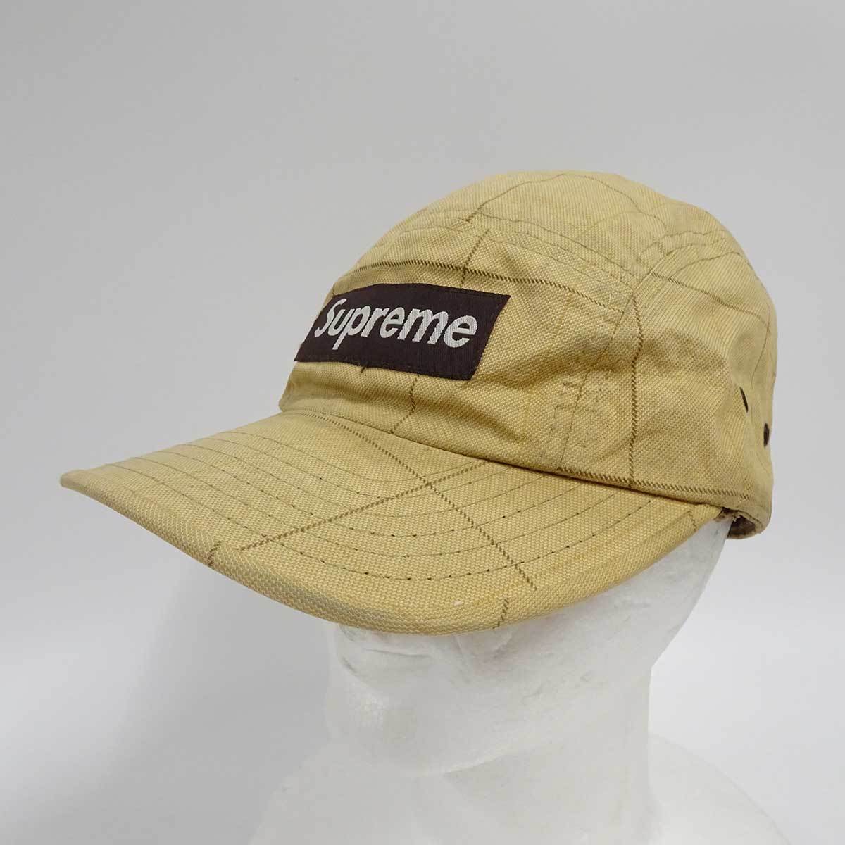 Yahoo!オークション -「supreme キャップ ベージュ」(シュプリーム