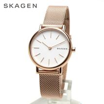 SKAGEN スカーゲン SKW2694 ホワイト ローズゴールド メッシュ ブレスレット アナログ 薄い 軽い シンプル 北欧 レディース 女性用 腕時計_画像1