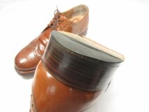 HH 【ハインリッヒディンケラッカー Heinrichdinkelacker】 ウイスキーコードバン リオ 紳士靴 (メンズ) size8.5 茶系 ◎18HT1918◎_画像5