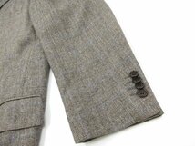 HH【キートン キトン Kiton】 ウール素材 3ボタン段返り スーツ (メンズ) size50 ライトブラウン系 チェック柄 ◎27RMS4892_画像7