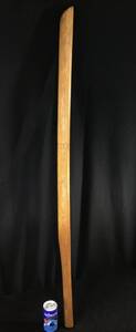 樫 木刀 櫂型 剣道 素振り 全長約105cm 重量約840g 物打ち部 身巾約50mm 物打ち部 重ね約30mm 庵棟 反り約17mm 刀袋付き
