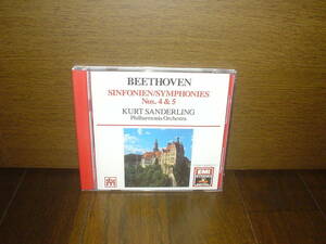 ☆初期UK盤　ベートーヴェン/交響曲第4番＾5番　クルト・ザンデルリング指揮　EMI☆