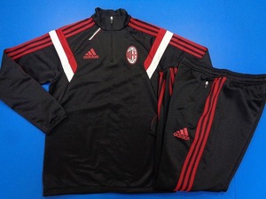 12535■正規品 adidas AC MILAN アディダス セリエA ミラン ジャージ 上下 セットアップ 上下セット M ハーフジップ