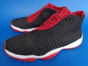 12578■美品 14年製 NIKE AIR JORDAN FUTURE PREMIUM ナイキ エアジョーダン フューチャー プレミアム 黒 赤 ブルズ 26.5 652141-601