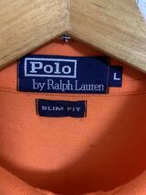 ［Polo by Ralph Lauren］ラルフローレン　半袖ポロシャツ　オレンジ色　Lサイズ Y829_画像2