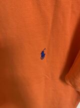 ［Polo by Ralph Lauren］ラルフローレン　半袖ポロシャツ　オレンジ色　Lサイズ Y829_画像4